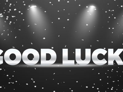  Beautiful greeting banner poster calligraphy inscription black text word gold ribbon. Hand drawn design elements. Handwritten modern brush lettering white background isolated vector