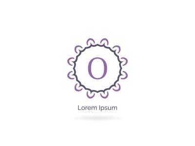 O letter logo design. Cosmetic and beauty brand letter o vector monogram. decorative lace style circle illustration..