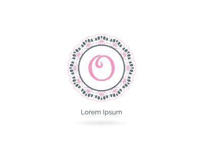 O letter logo design. Cosmetic and beauty brand letter o vector monogram. decorative lace style circle illustration..