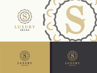 Luxury letter S monogram vector logo design. mandala and ornamental illustration. Cosmetics and beauty products icon.
