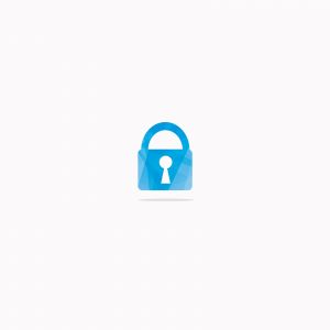 Security lock logo design. padlock icon. Insurance company safety illustration.	