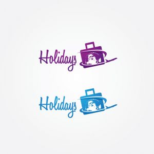 Travel logo design. Airplane in globe vector illustration. World tour and tourism symbol.