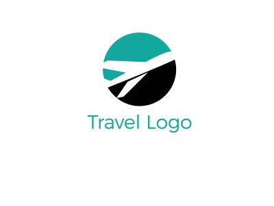 Travel logo design. Airplane in globe vector illustration. World tour and tourism symbol.