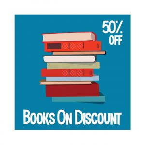 Books sell  Vector illustration for poster, banner, advertising.