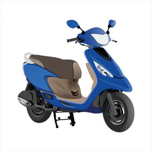Vespa scooter, scooter illustration