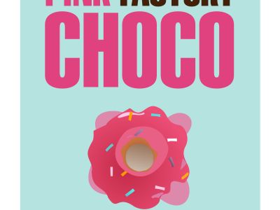 don't worry be happy. Cute print with Donut