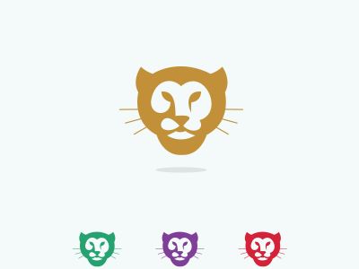 Lion logo design, tiger vector icon. animal illustration.Lion in heart logo design, tiger vector icon. animal illustration.