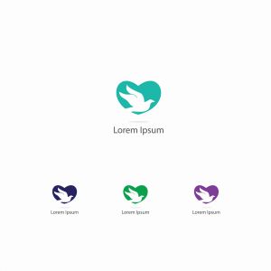 flying dove vector logo design	