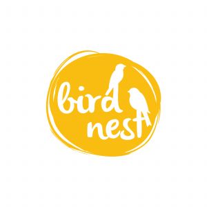 Bird Nest vector logo design