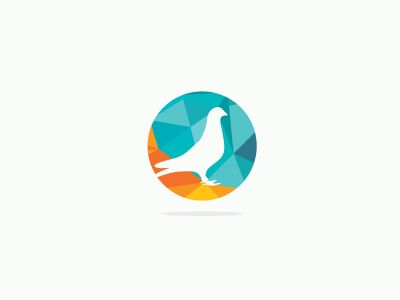 colorful birds illustration, pigeon, hummingbird, flying duck vector logo design	