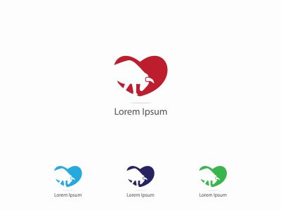 Animal hospital vector logo design, horse, dog in medical cross mark, pet clinic illustration.