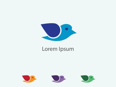sparrow bird with location vector logo design illustration.