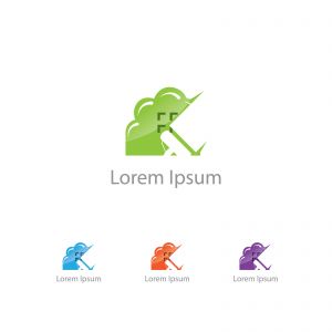 Lady in mop vector logo design, house cleaner, maid logo design illustration.