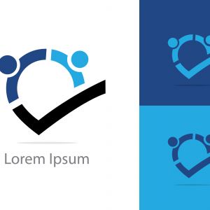 Job search icon, Choose people for hire symbol. Job or employee logo, Recruitment agency vector illustration.