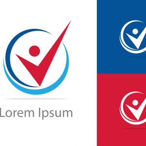 Job search icon, Choose people for hire symbol. Job or employee logo, Recruitment agency vector illustration