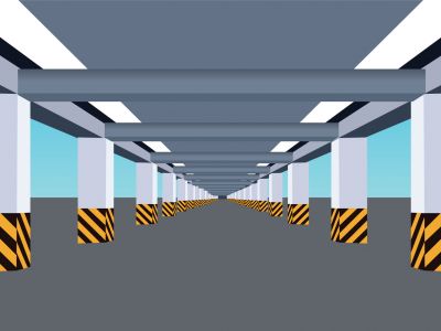 Parking area illustration	