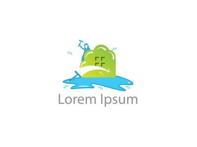 Monkey in shield logo design, monkey vector icon, animal illustration	 Lady in mop vector logo design, house cleaner, maid logo design illustration.