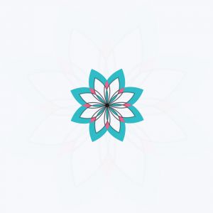 flower design vector for spa boutique beauty salon cosmetician shop yoga class luxury hotel and resort