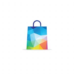 Low poly man's colorful sneakers isolated. polygonal shoe vector, fashion, sport style, abstract geometry shoes illustration