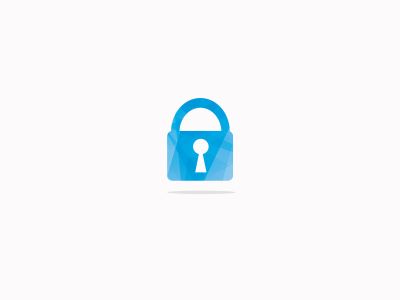 low poly Lock icon	