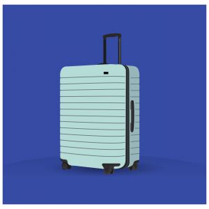 Suitcase vector illustration, luggage bag icon. Brief case vector.