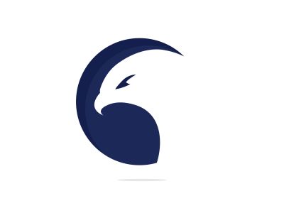 Eagle with shield logo design. Creative and modern eagle bird logo vector.	