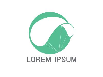 Parachute logo design. Delivery air balloon symbol. Business corporate vector icon.	