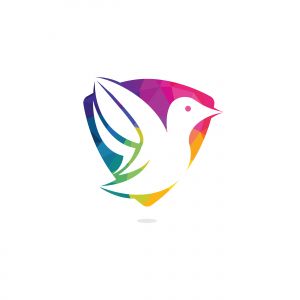 Bird vector logo design. Creative bird vector logo design template.	