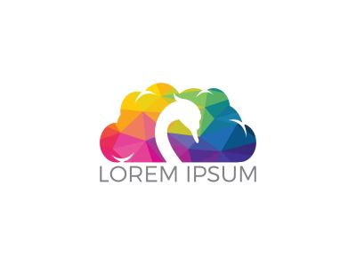 Swans logo design. Bird logo sign. Beauty logo sign.	