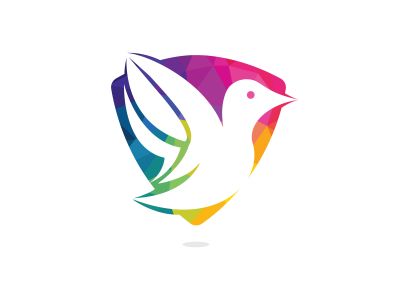 Bird vector logo design. Creative bird vector logo design template.	