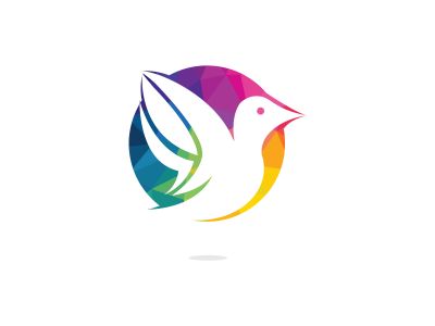 Bird vector logo design. Creative bird vector logo design template.	