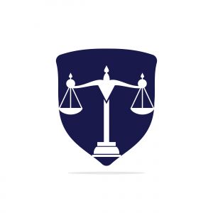 Law and Attorney Logo Design. Law firm and office vector logo design.	