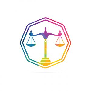 Law and Attorney Logo Design. Law firm and office vector logo design.	