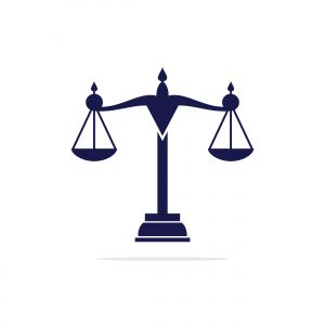 Law and Attorney Logo Design. Law firm and office vector logo design.	