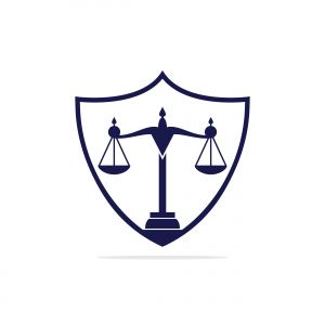 Law and Attorney Logo Design. Law firm and office vector logo design.	
