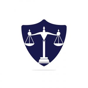 Law and Attorney Logo Design. Law firm and office vector logo design.	