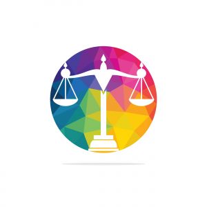 Law and Attorney Logo Design. Law firm and office vector logo design.	