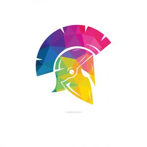 Spartan logo. Old Vintage Antiques Spartan warrior vector design	