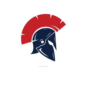 Spartan logo. Old Vintage Antiques Spartan warrior vector design	