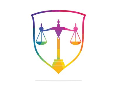 Law and Attorney Logo Design. Law firm and office vector logo design.	