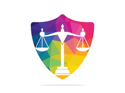 Law and Attorney Logo Design. Law firm and office vector logo design.	