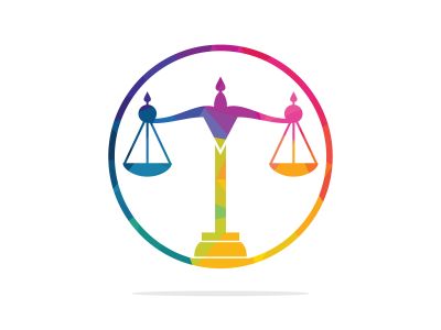 Law and Attorney Logo Design. Law firm and office vector logo design.	