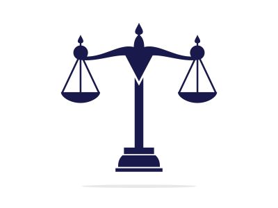 Law and Attorney Logo Design. Law firm and office vector logo design.	