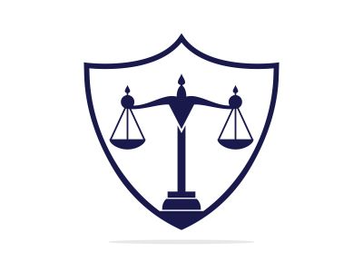 Law and Attorney Logo Design. Law firm and office vector logo design.	