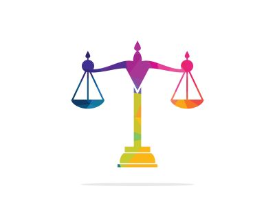 Law and Attorney Logo Design. Law firm and office vector logo design.	