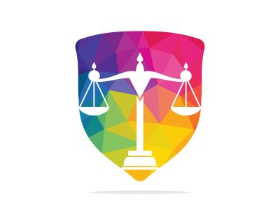 Law and Attorney Logo Design. Law firm and office vector logo design.	