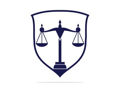 Law and Attorney Logo Design. Law firm and office vector logo design.	