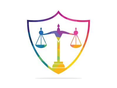 Law and Attorney Logo Design. Law firm and office vector logo design.	