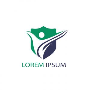 Active human character logo design. Freedom vector logo concept illustration. Health logo sign.	