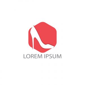 High heels logo design. Fashion and Feminine logo design template.	